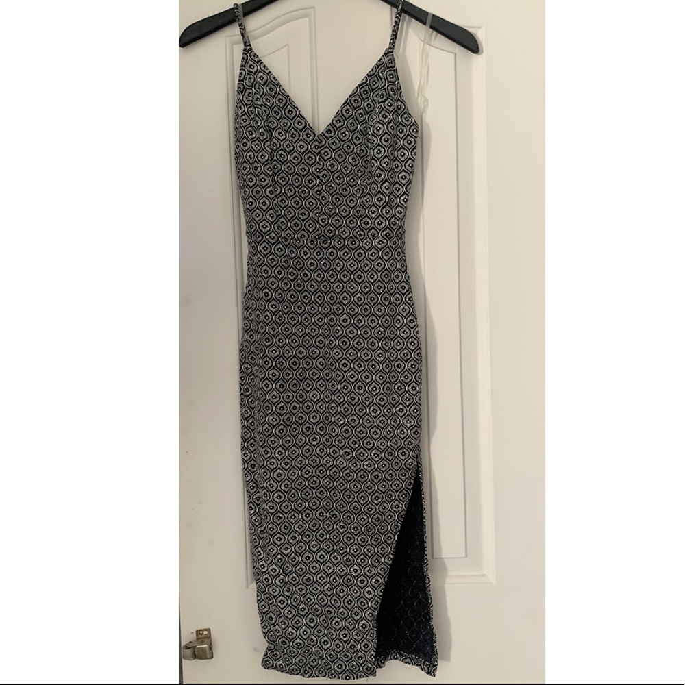 Women’s Glittery midi slim fit dress